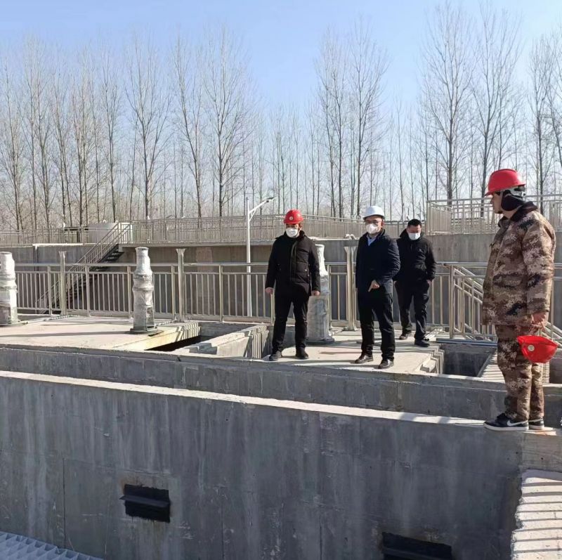 河南萬川環(huan)保董事長赴濮陽範縣汚水處理廠現場視詧指導工作